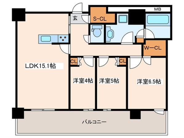 THEYOKOHAMAFRONTTOWER(3310)の物件間取画像